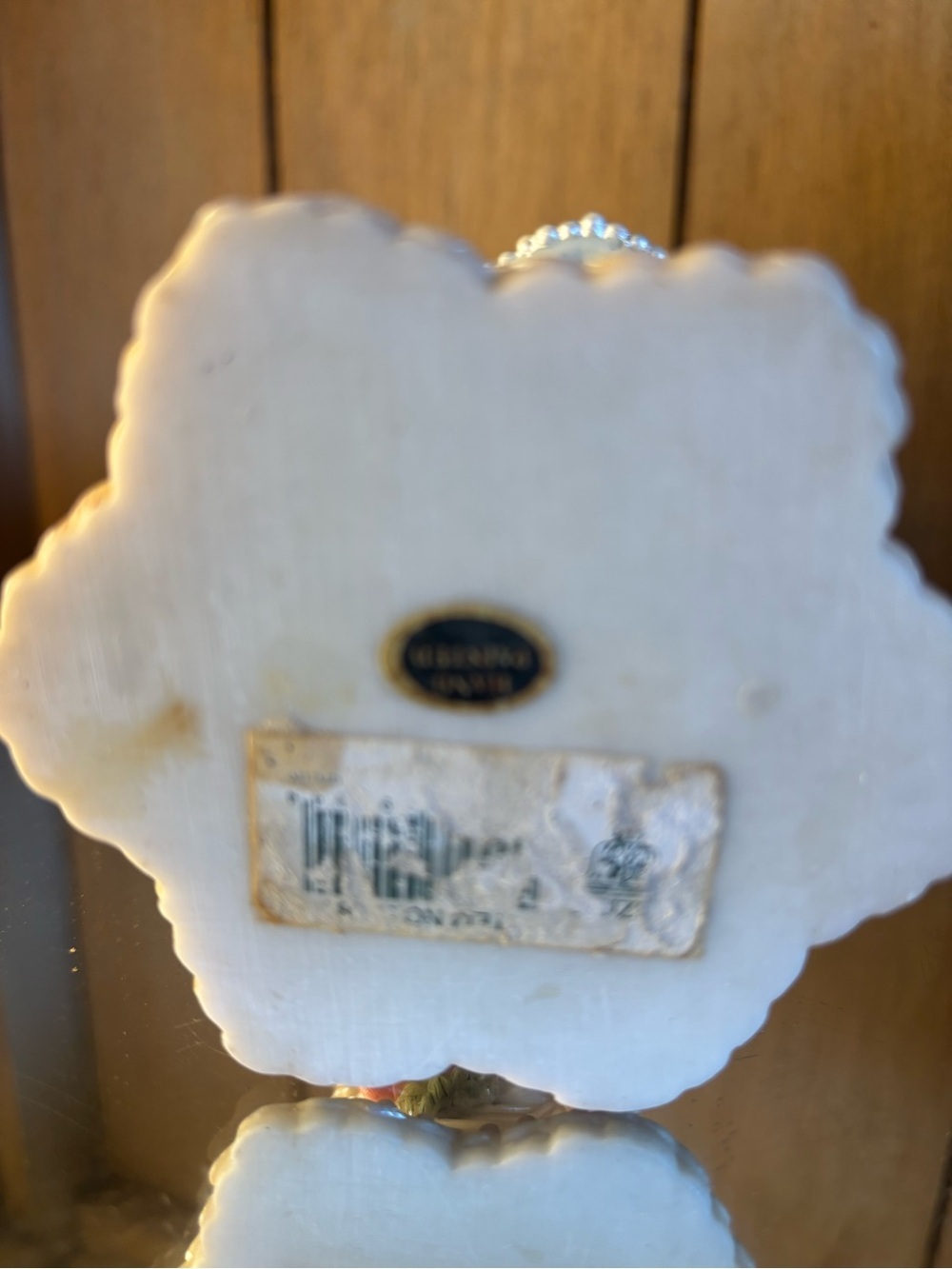 Dezine 1997 BeautifulCream Decorative Gloved Hand Statue with Pink Rose Accents - Picture 15 of 15